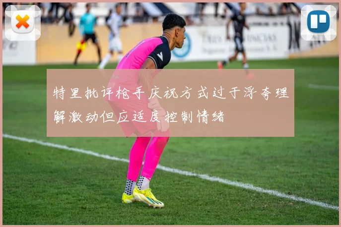 特里批评枪手庆祝方式过于浮夸理解激动但应适度控制情绪